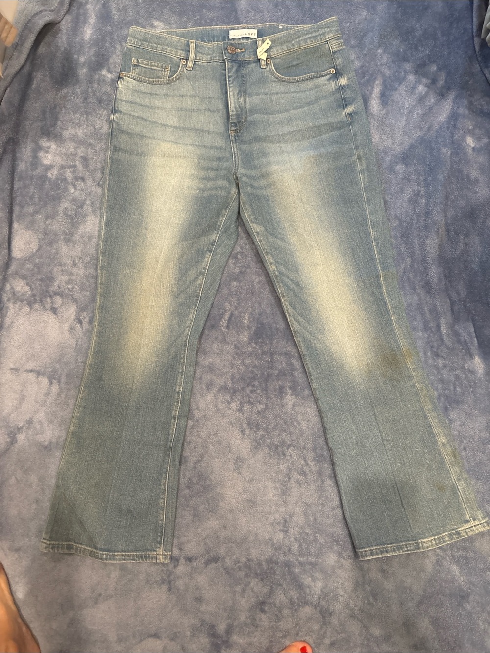 LOFT Light Blue Flare Jeans